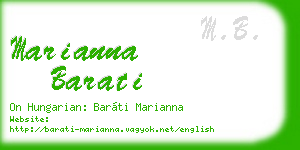 marianna barati business card